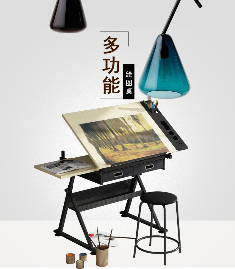 【可開發票 免運】可升降書畫桌 美術繪圖桌 設計師書桌 畫桌 書畫桌 繪畫畫圖畫案美術製圖桌 工作台 桌子 辦公桌 | 蝦皮購物