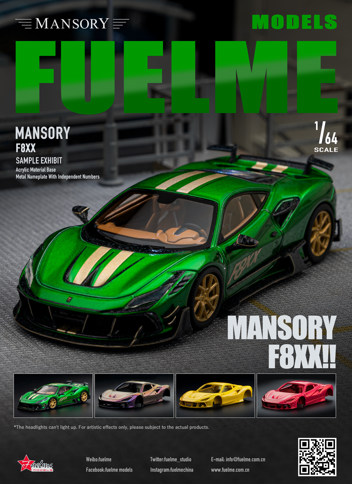 模例】FuelMe 1/64 Mansory F8XX (Ferrari F8 Tributo) | 蝦皮購物