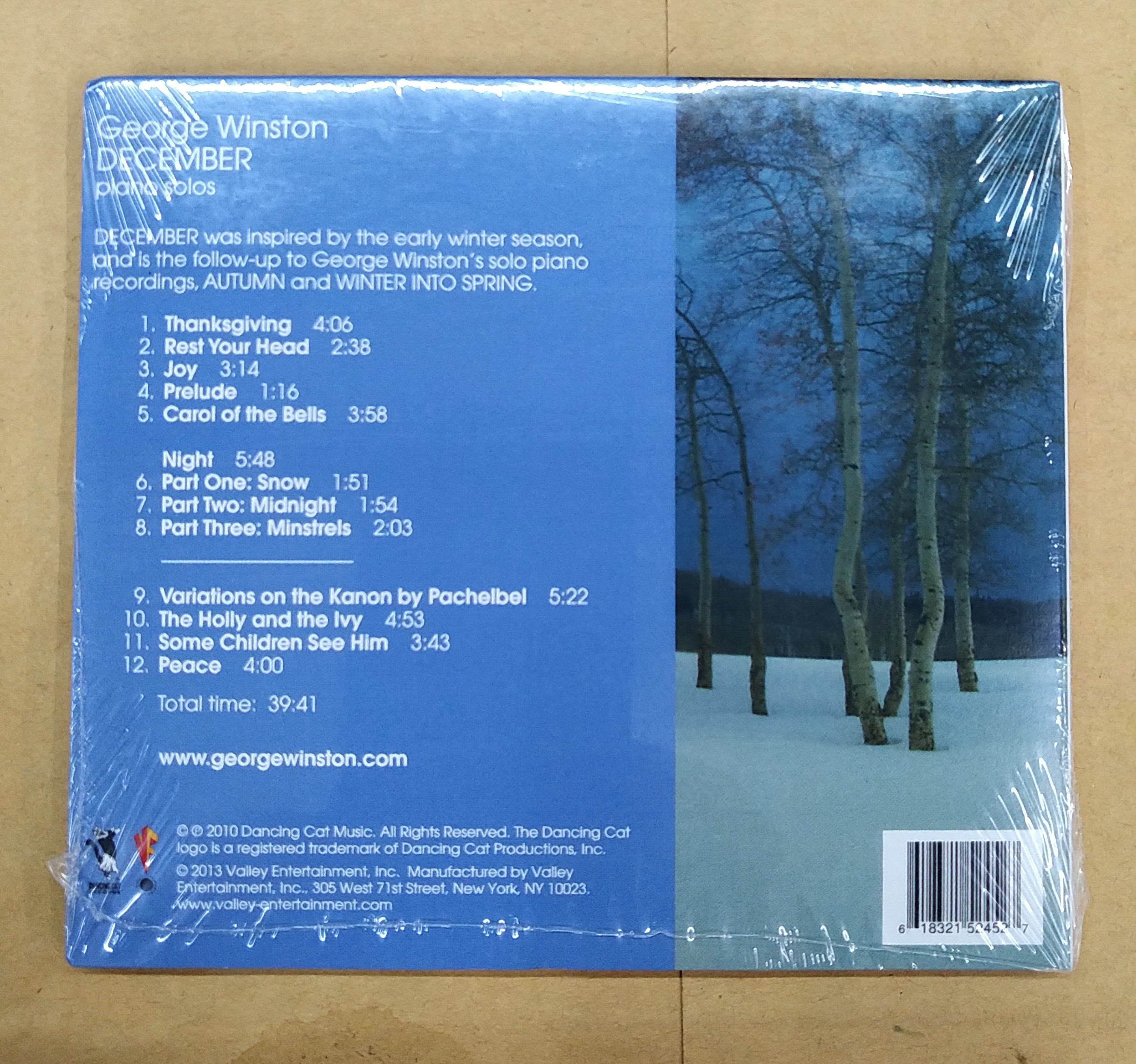 GEORGE WINSTON / DECEMBER 喬治溫斯頓十二月CD 12月進口正版