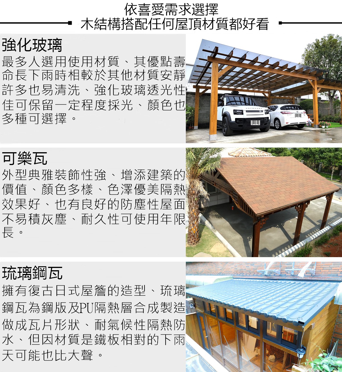 採光罩 遮雨棚 車庫 雨遮 廊道 遮陽棚 實木 原木 木棚架 南方松 全台皆有完工實績-園匠工坊 | 蝦皮購物