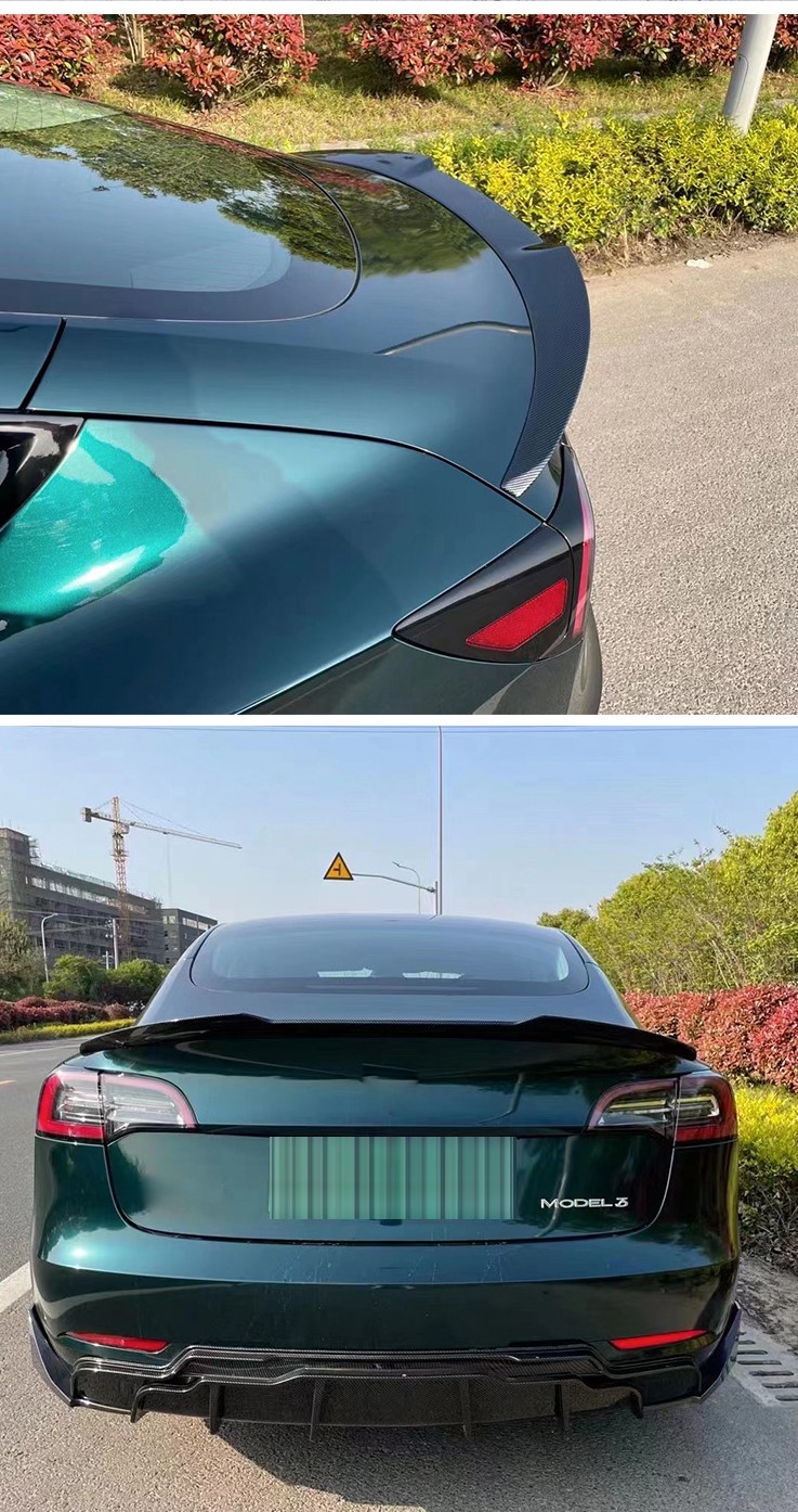Tesla MODEL3尾翼MODEL3改裝FAST尾翼刀鋒尾翼後擾流定風翼 | 蝦皮購物