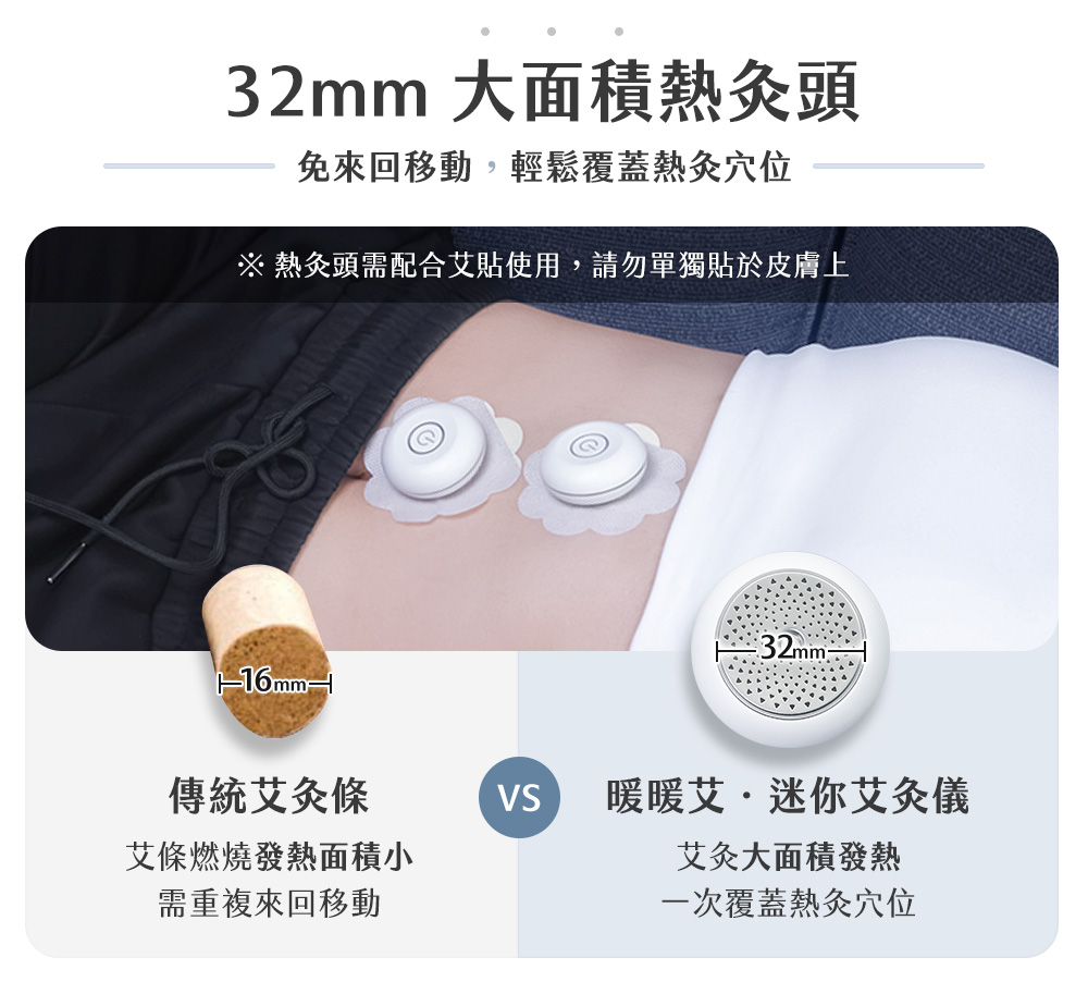 【3ZeBra】暖暖艾｜迷你艾灸儀（附30入艾貼）｜艾灸儀 溫灸儀 熱敷器 無烟艾灸 | 蝦皮購物