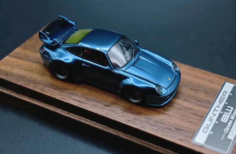 MY64 1:64 Gunther Werks 911 400R 幻鏡藍樹脂| 蝦皮購物