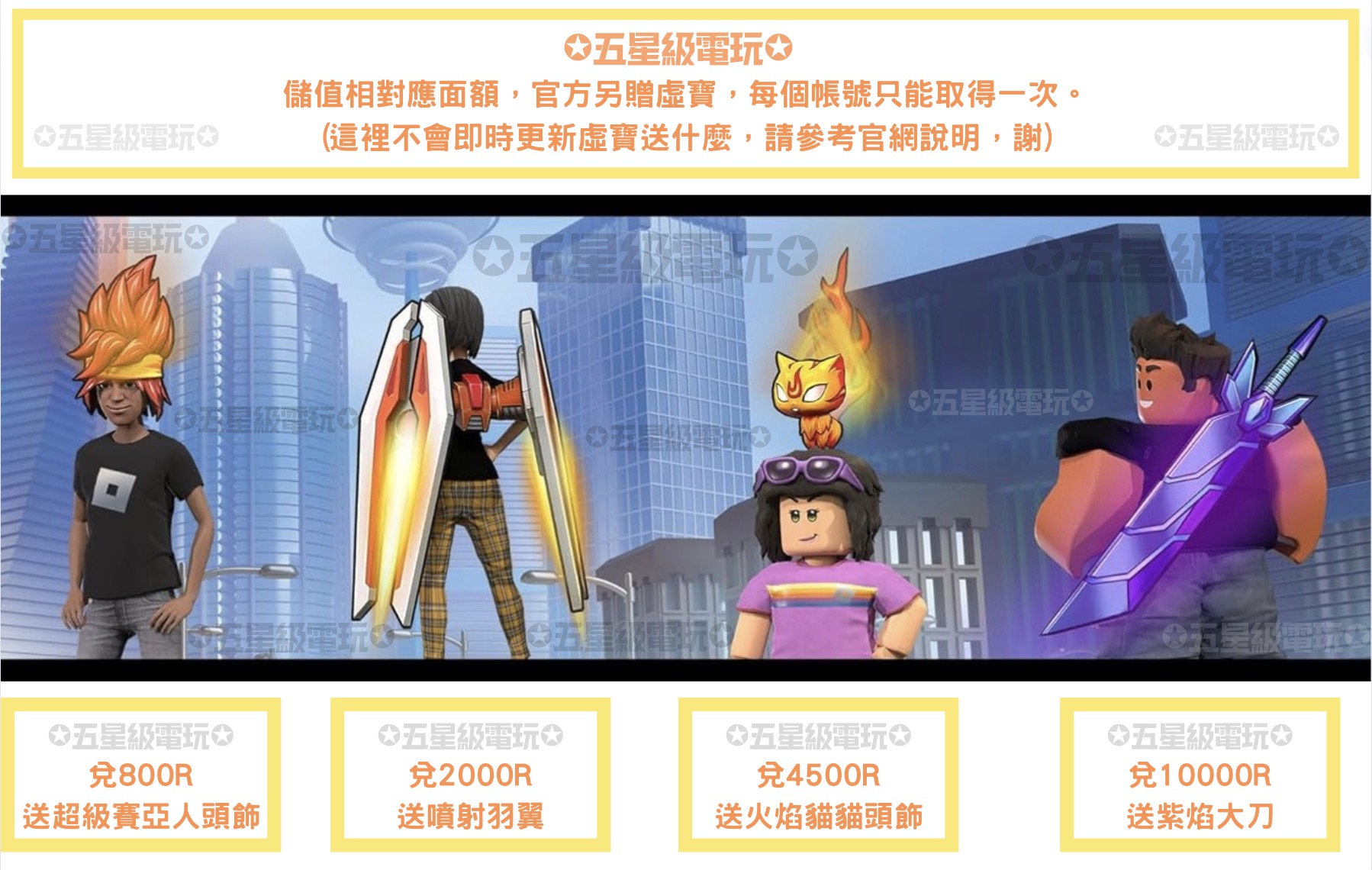 現貨》 官方R幣800 2000 4500 ROBUX ROBLOX 台灣可用禮物卡點卡✪五星級電玩✪ | 蝦皮購物