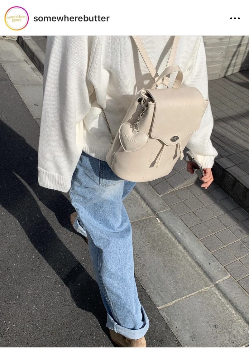 預購] 🇰🇷 SOMEWHERE BUTTER 🧈 fle backpack 後背包鏈條後背包