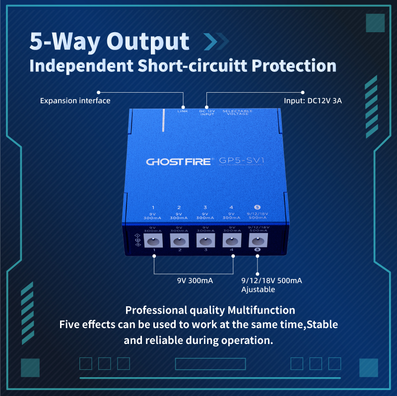 GHOST FIRE フルアイソレートパワーサプライ　GP5-SV1 Amazon.co.jp: GHOSTFIRE エフェクター 電源 5チャンネル フル
