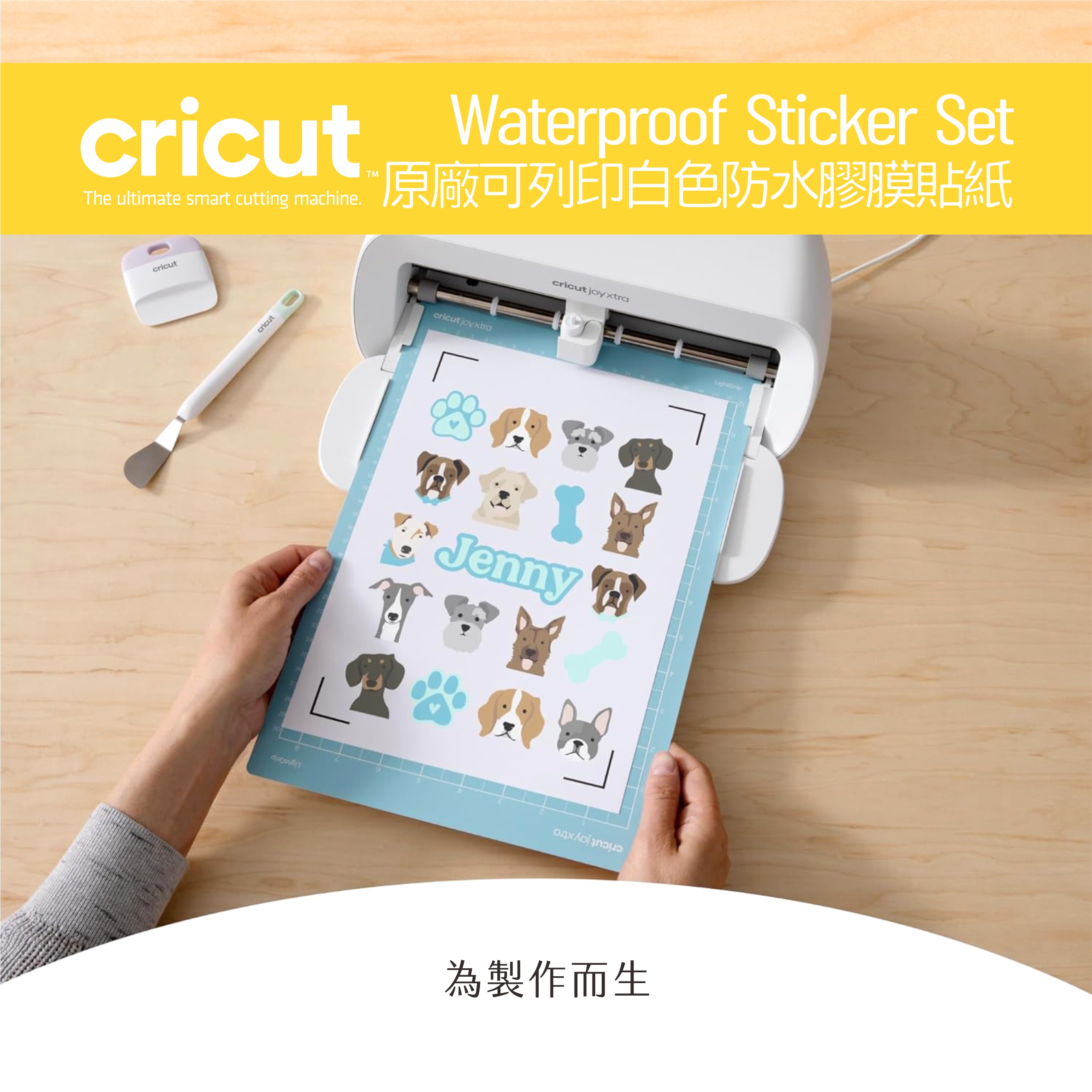 Cricut Printable Waterproof Sticker 可列印防水膠膜貼紙6組 白色／整包販售 | 蝦皮購物