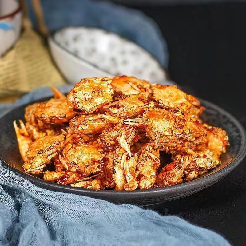 【新店特惠】香酥辣蟹 卽食 麻辣香辣小螃蟹 海蟹 海蝦 琵琶蝦 皮皮蝦 下飯菜下酒菜解饞小零食 海鮮海味河鮮休閒零食 | 蝦皮購物