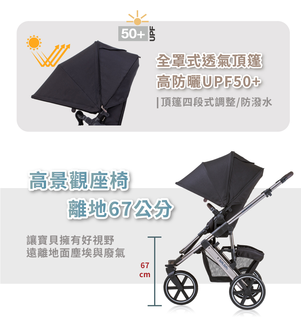 【ABC Design】Salsa3 三輪嬰兒手推車(時尚高景觀雙向坐駕) | 蝦皮購物