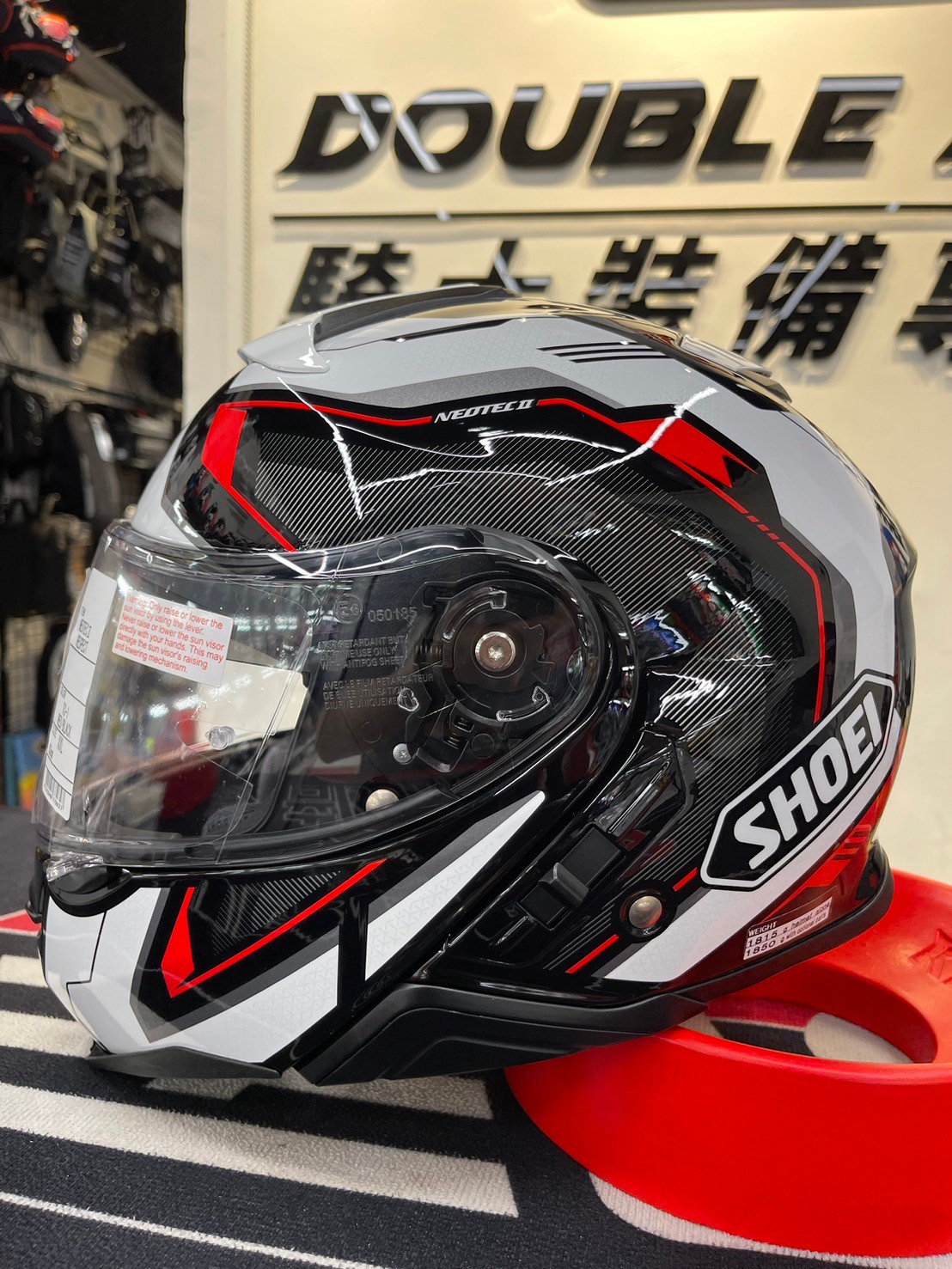 SHOEI NEOTEC II 黑紅 現場價20000 【老王部品店】 | 蝦皮購物