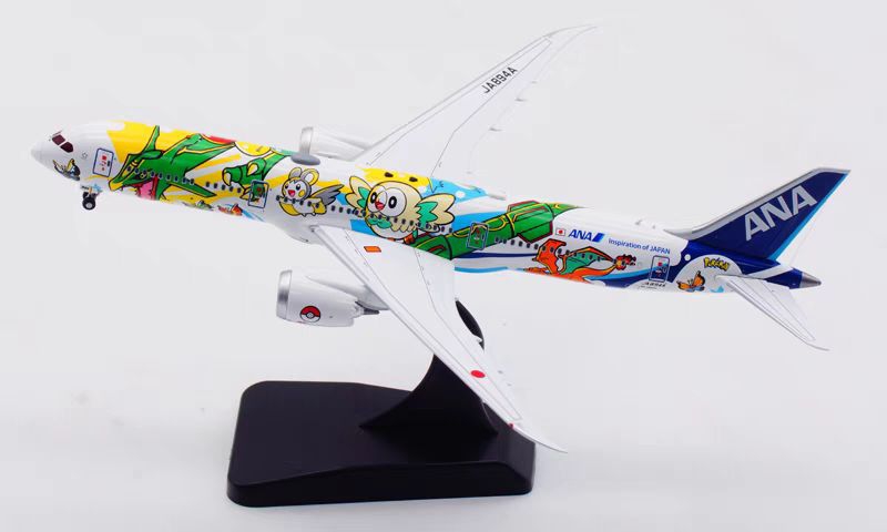 aviation 1:400 飛機模型合金全日空B787-9 JA894A 彩繪可拆起落架