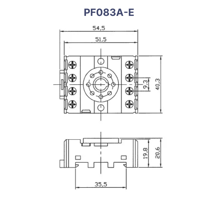 圓繼電器腳座 PF083A、8PFA、PF113A(適用MK-2P、TH、MK2KP)、P3G-08E | 蝦皮購物