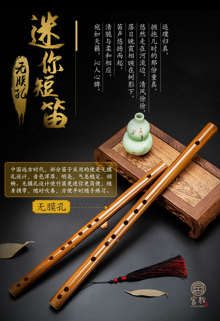 💖💖迷你短笛無膜孔橫笛學生入門竹笛初學者兒童成人樂器女隨身小笛子 | 蝦皮購物