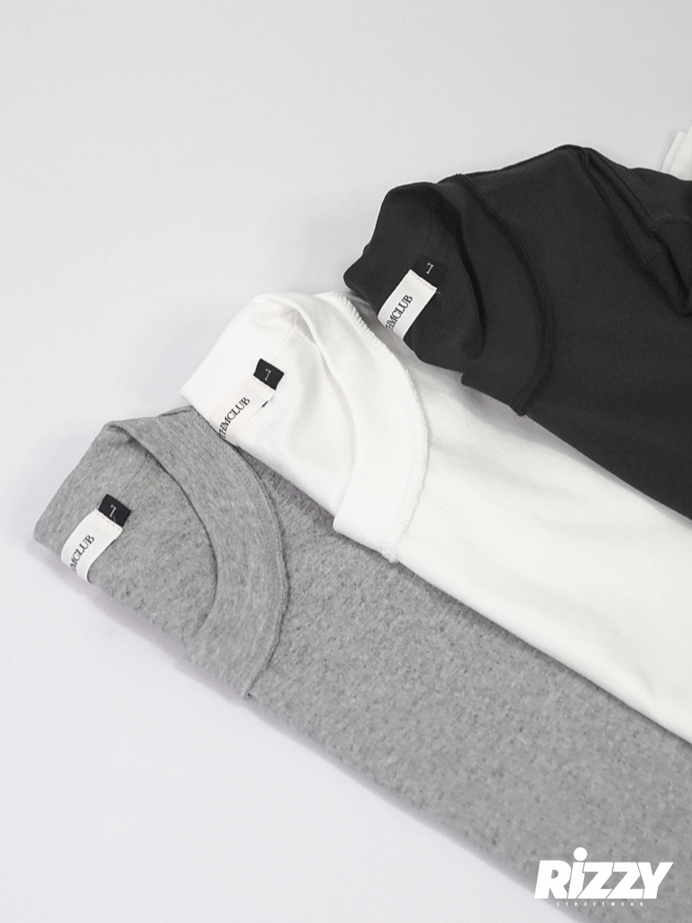 『Rizzy』復古簡約反領設計素色短TEE 美式小領口Clean fit 美式穿搭 crew neck 素踢 厚磅 | 蝦皮購物