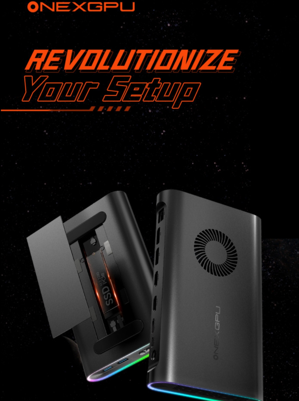 ONEXGPU: World's 1st Portable eGPU with Storage