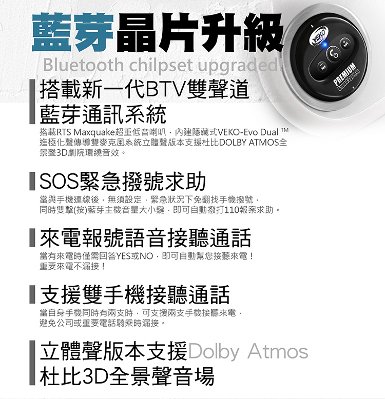 【限時送配件】免運費 快速出貨 VEKO 內建單藍芽安全帽 台灣製 RVX-C1 | 蝦皮購物