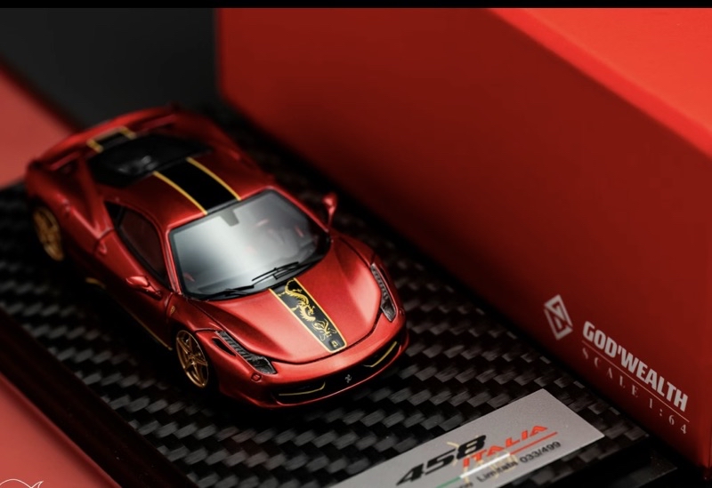 God’wealth 1/64 フェラーリ 458 イタリア ロッソコルサ God'wealth 1/64 フェラーリ 458 イタリア ロッソコルサ Assetto