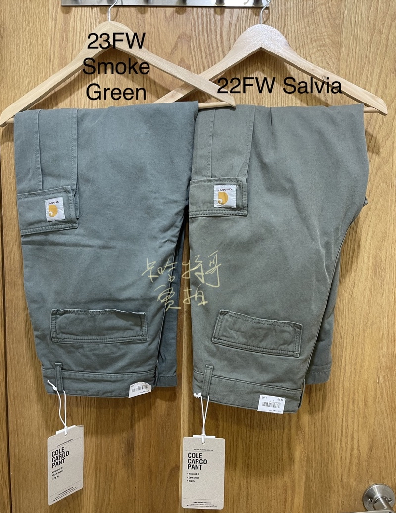 Carhartt WIP COLE PANT MORAGA - Cargo trousers - salvia/light green 