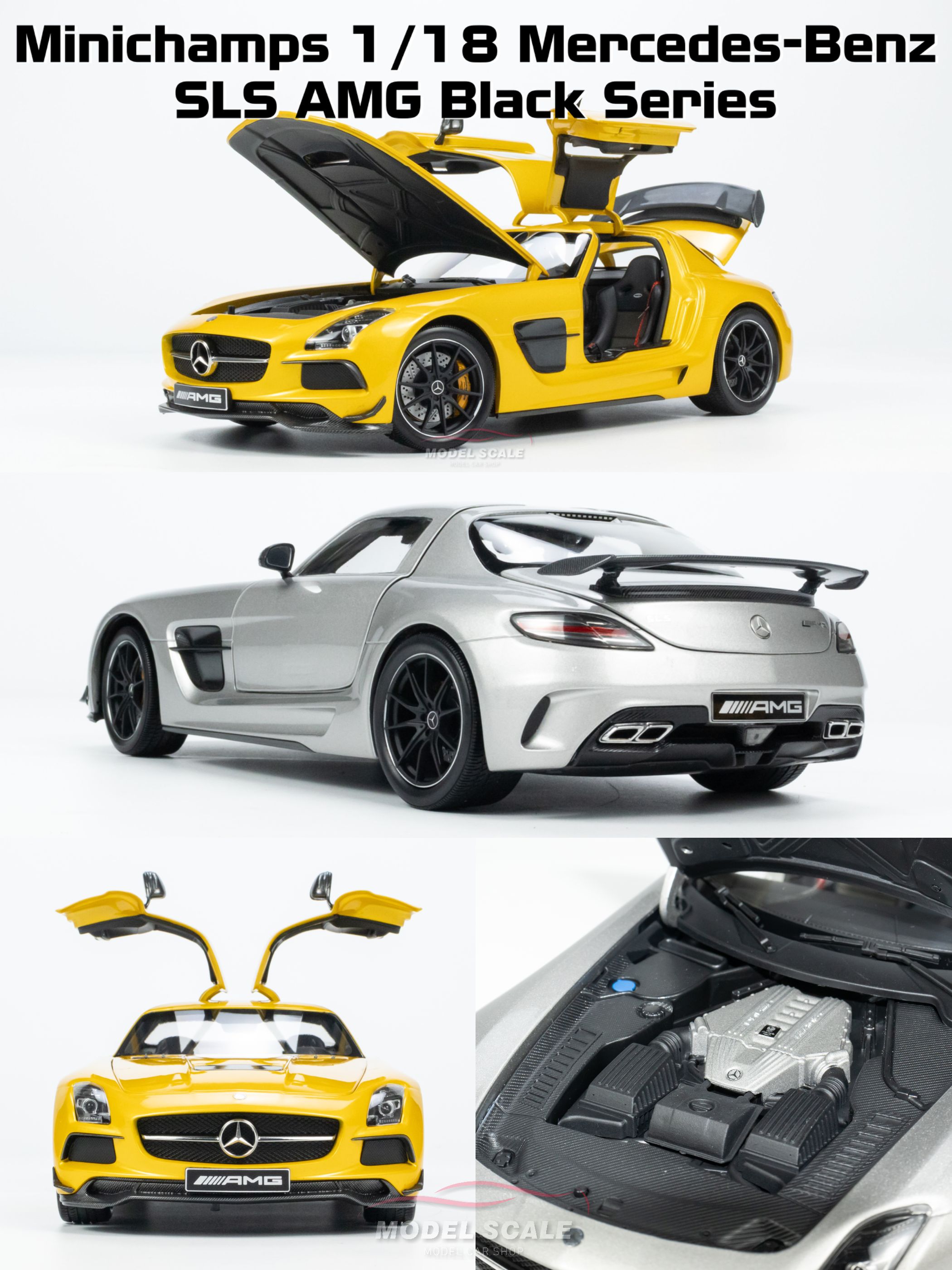 模例】Minichamps 中國獨家版1/18 Mercedes-Benz SLS AMG Black Series
