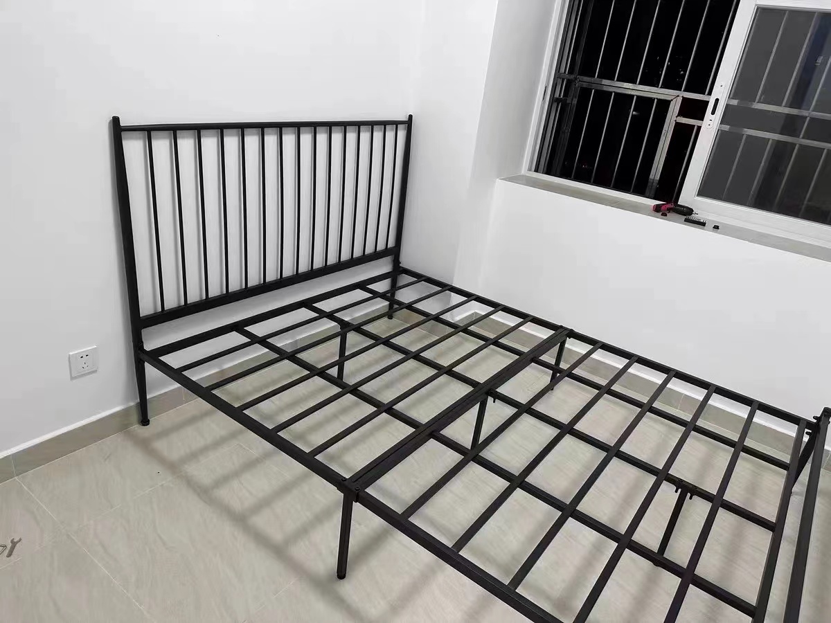 【簡約鐵藝床架 免運】鐵藝單人床架 雙人鐵藝床架 宿舍家用出租房臥室鐵 …