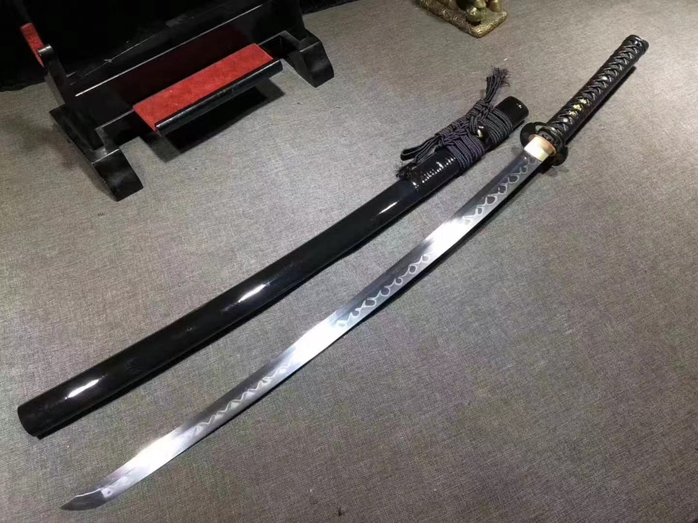【廠家直銷】26寸燒刃《噬神者》武士刀 日本刀 肋差 居合刀 Katana 打刀 武士刃 日式刀 太刀 未開刃 | 蝦皮購物
