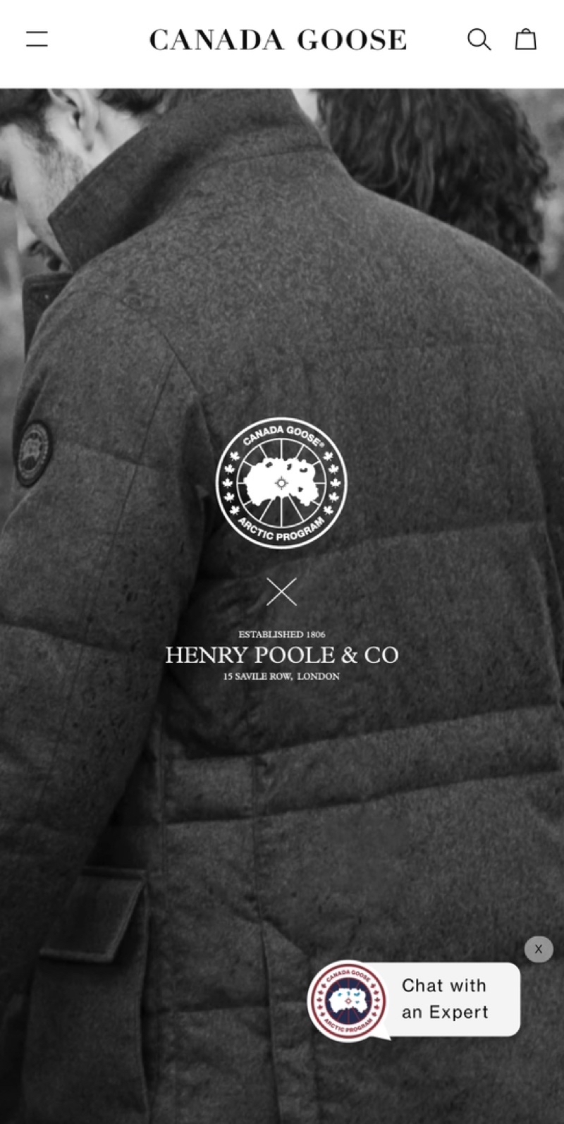 Canada goose x henry poole cheap xl