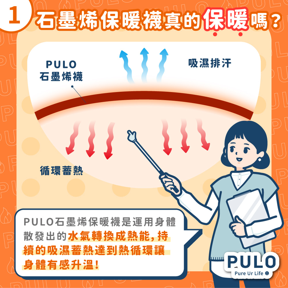 PULO-石墨烯厚底氣墊發熱保暖襪(M)厚底氣墊日本韓國玩雪薦-熱循環-禦寒神襪石墨烯襪發熱保暖襪 | 蝦皮購物