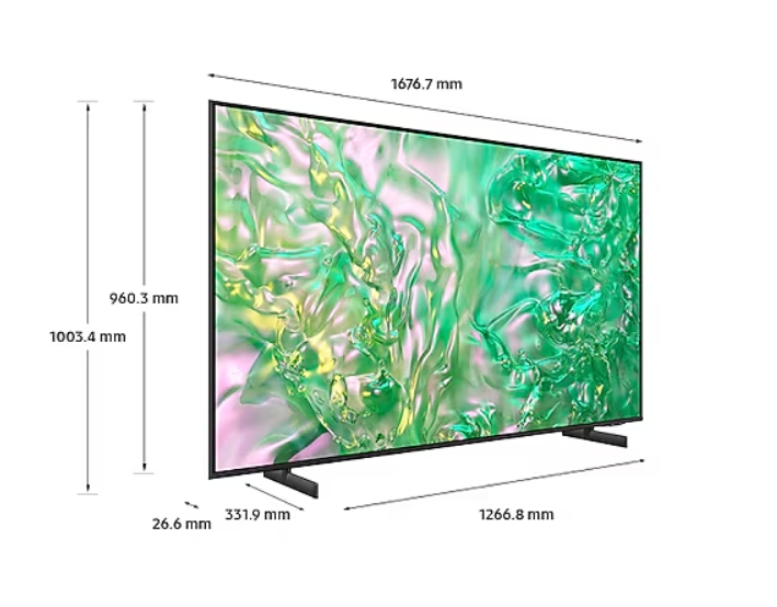 Samsung 三星 65吋-75吋 Crystal UHD DU8000 4K電視 UA65DU8000XXZW