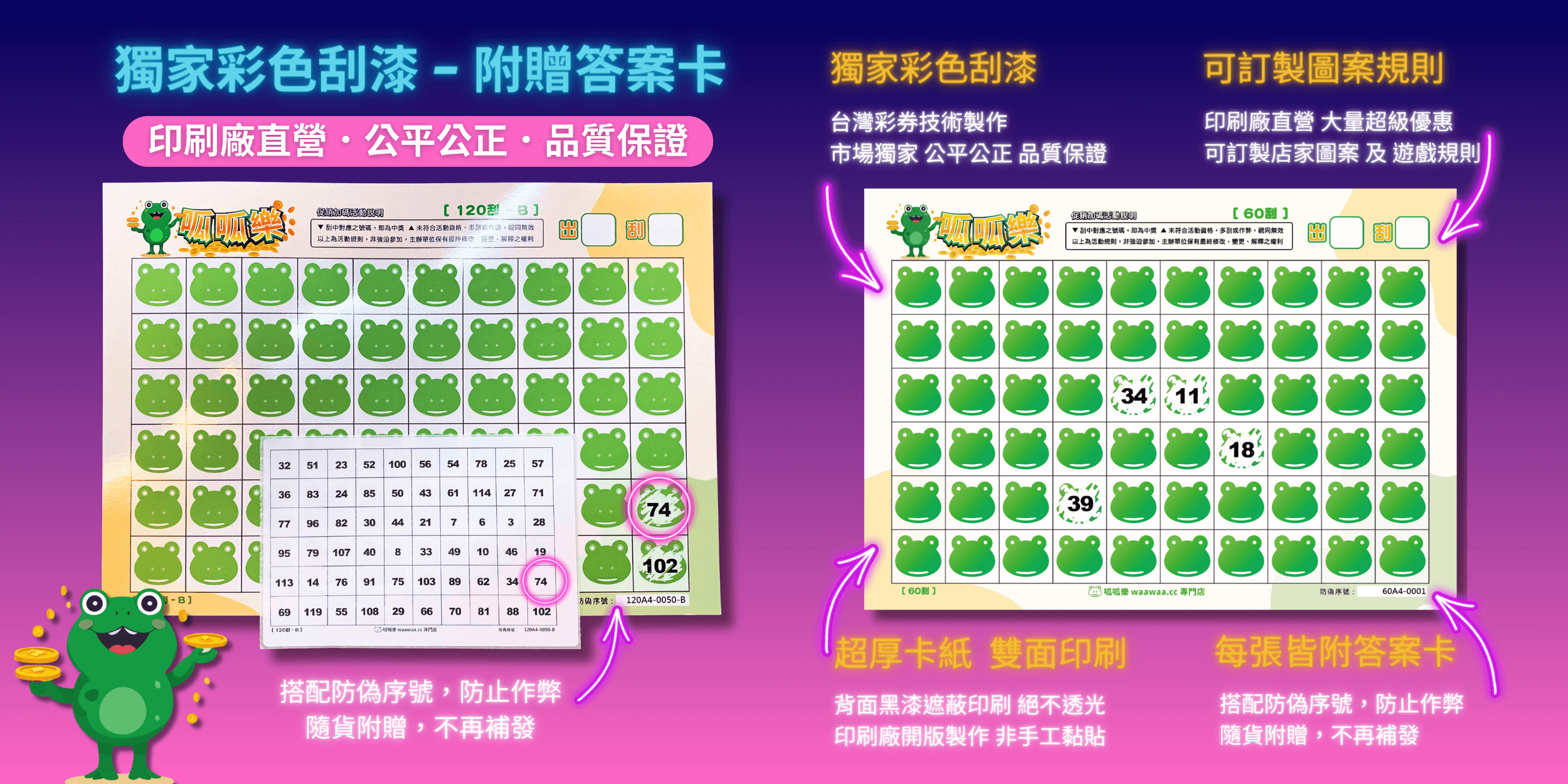 獨家 訂製專屬刮刮卡 空白 刮刮卡 100刮120刮 160刮 200刮 240刮 320刮 | 蝦皮購物