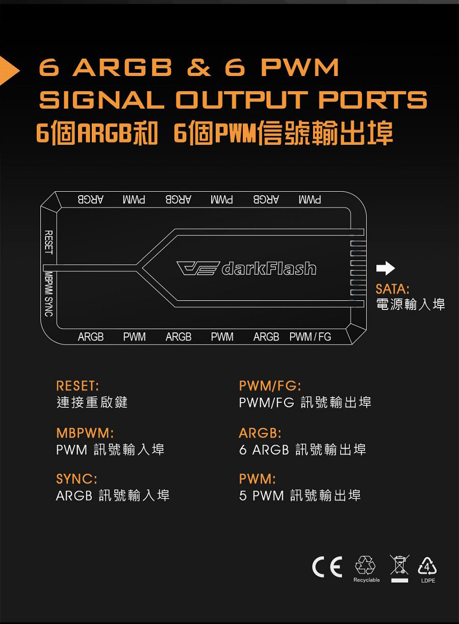 darkFlash 大飛 RC2 ARGB PWM 控制器 | 蝦皮購物