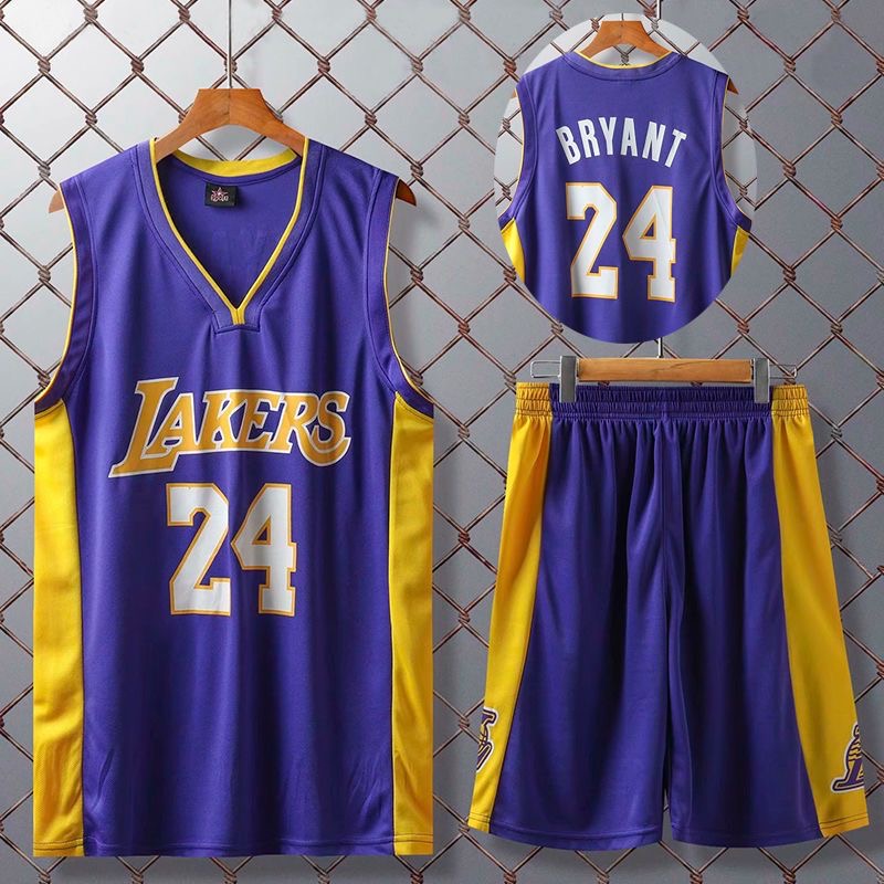 Kobe 球衣 nba 球衣 V領/園領 24號球衣 兒童籃球衣 實戰球衣 無袖球衣 投籃服 籃球訓練服 jersey | 蝦皮購物