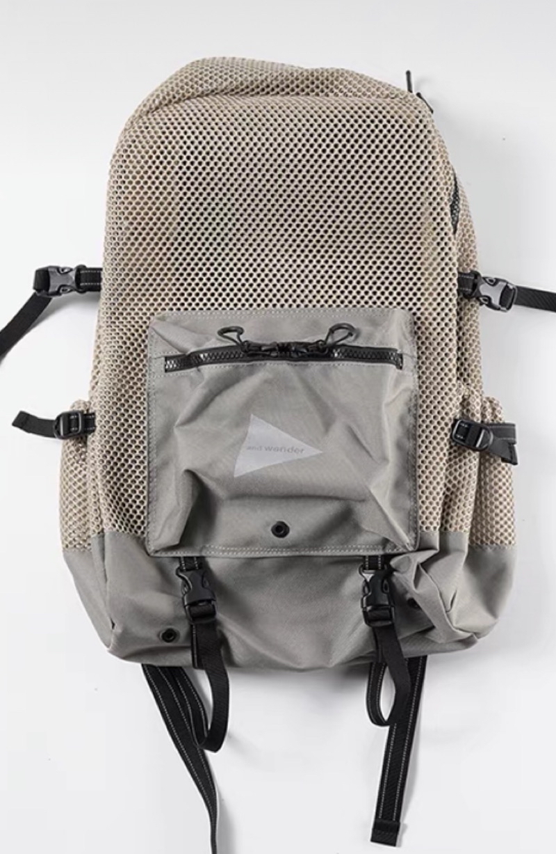 日本代購And wander 3D mesh backpack防水輕量雙肩包24SS 後背包 日本代購And wander 3D mesh backpack防水輕量雙肩包24SS 後背包