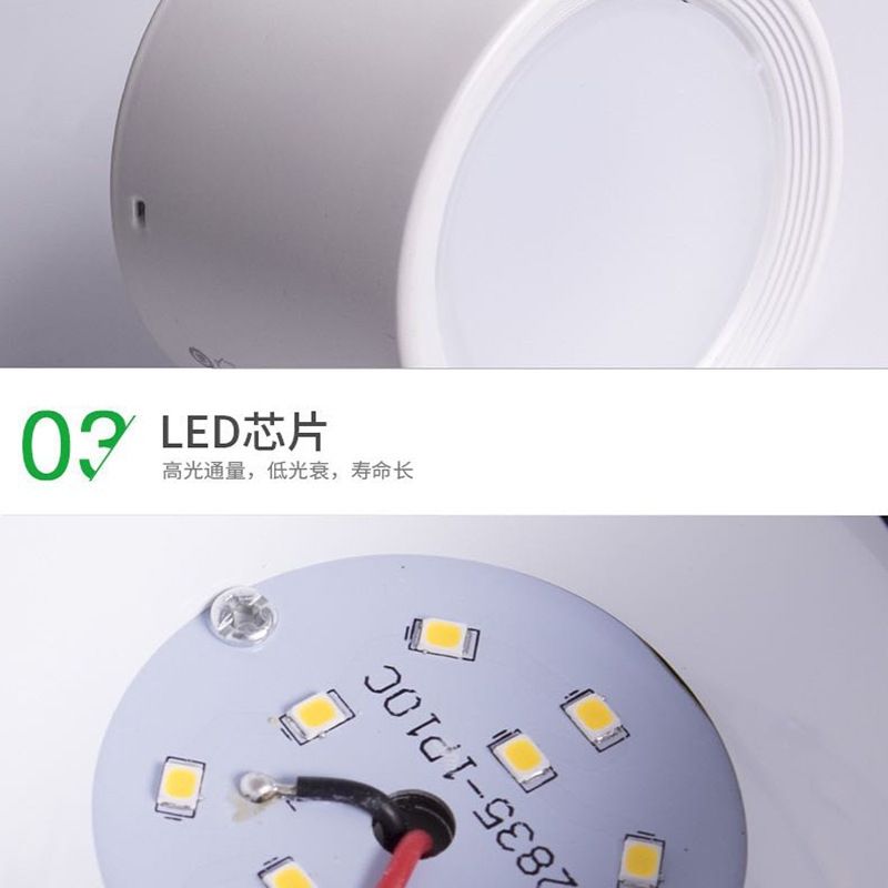 110V 圓形led明裝LED筒燈超薄客廳花燈免開臥室玄關射燈走廊過道 | 蝦皮購物