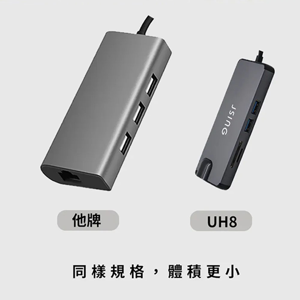 JSING UH8 八合一TypeC HUB 轉接集線器 | 蝦皮購物