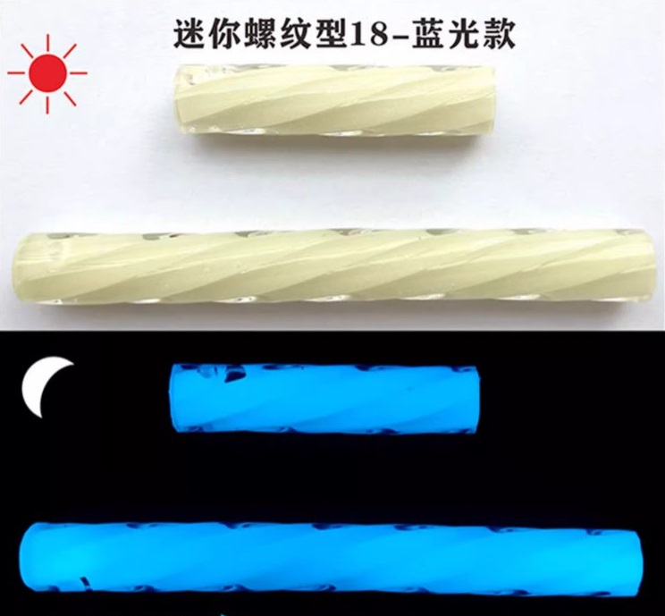 【電筒發燒友】螺紋款藍光夜光照明棒 18x75mm 18x150mm 潛水照明棒 戰術標記棒 戶外生存照明棒 可重覆使用 | 蝦皮購物