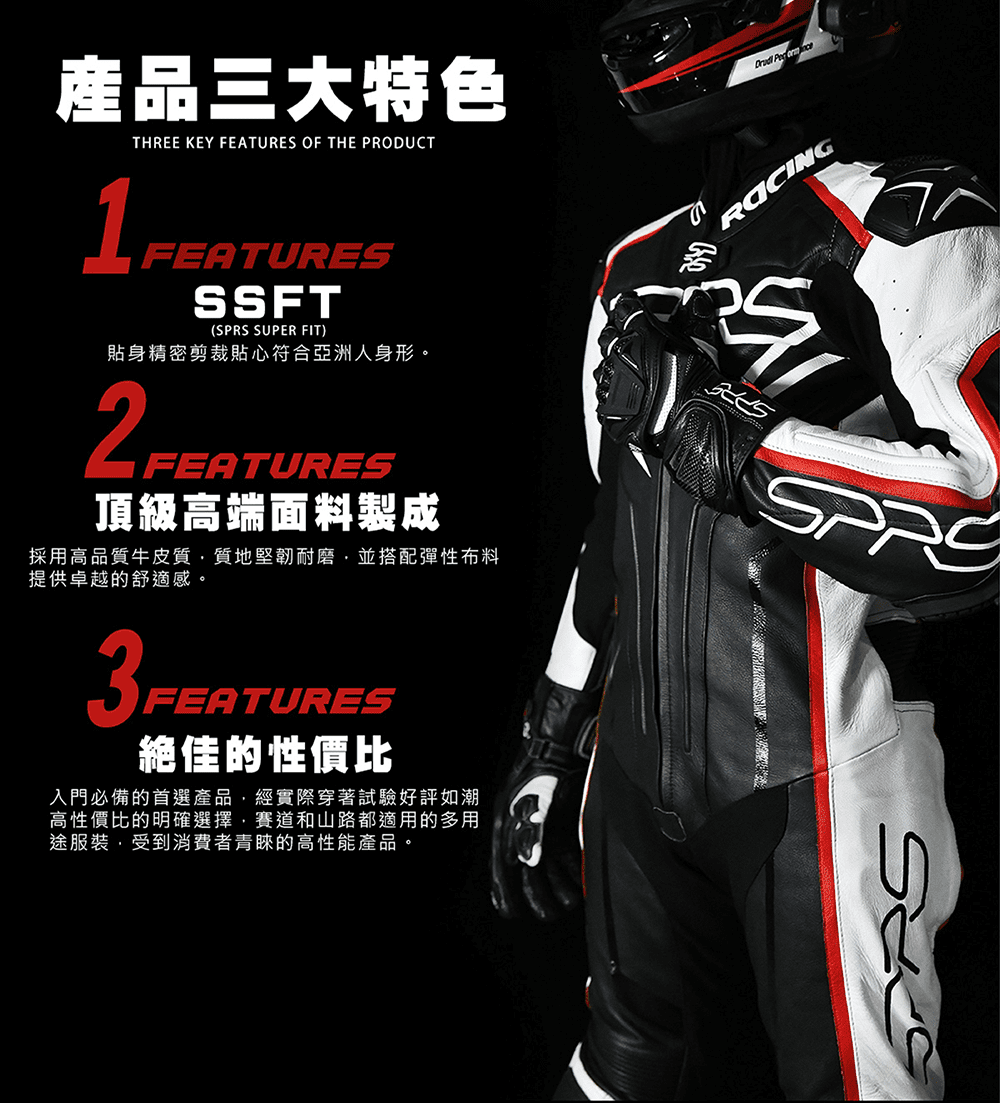 [安信騎士] SPRS CORSA3 Leather suit 競技連身皮衣 一件式 防摔衣 入門款 透氣 牛皮 耐磨 | 蝦皮購物