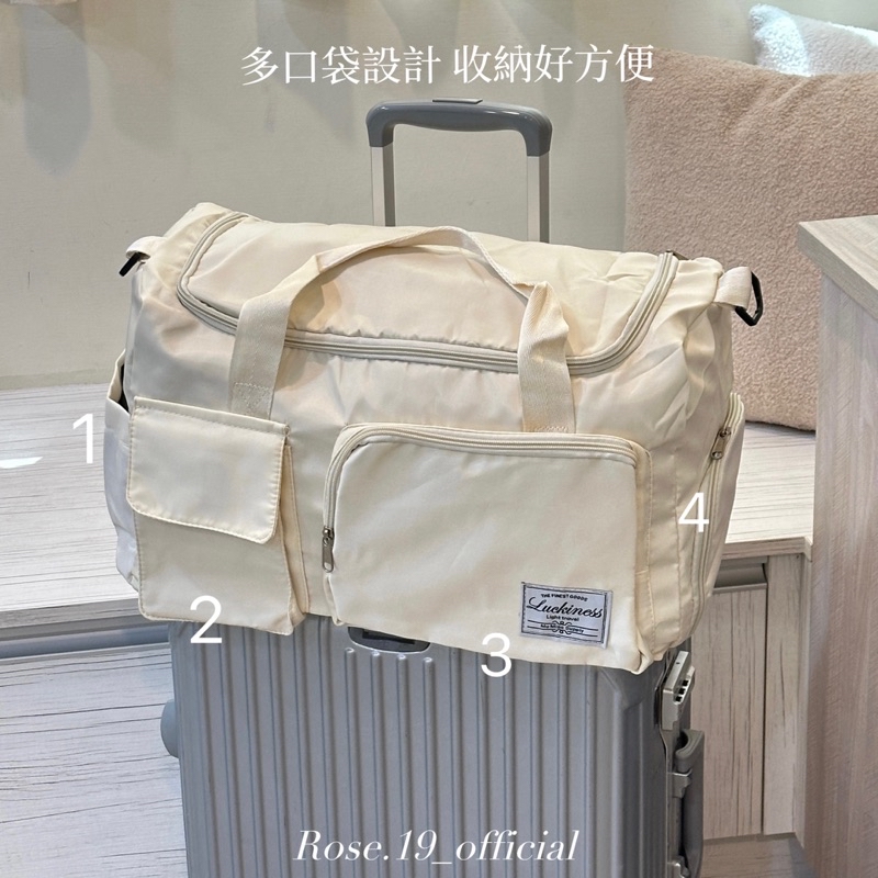 𝐑𝐨𝐬𝐞.𝟏𝟗台灣現貨·大容量手提肩背行李收納袋｜可摺疊多功能登機包收納行健身包搬家收納｜旅行包 | 蝦皮購物