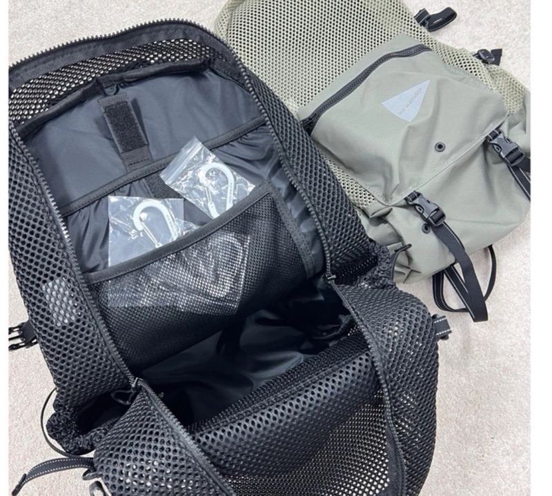 AND WANDER 3D MESH WAIST BAG