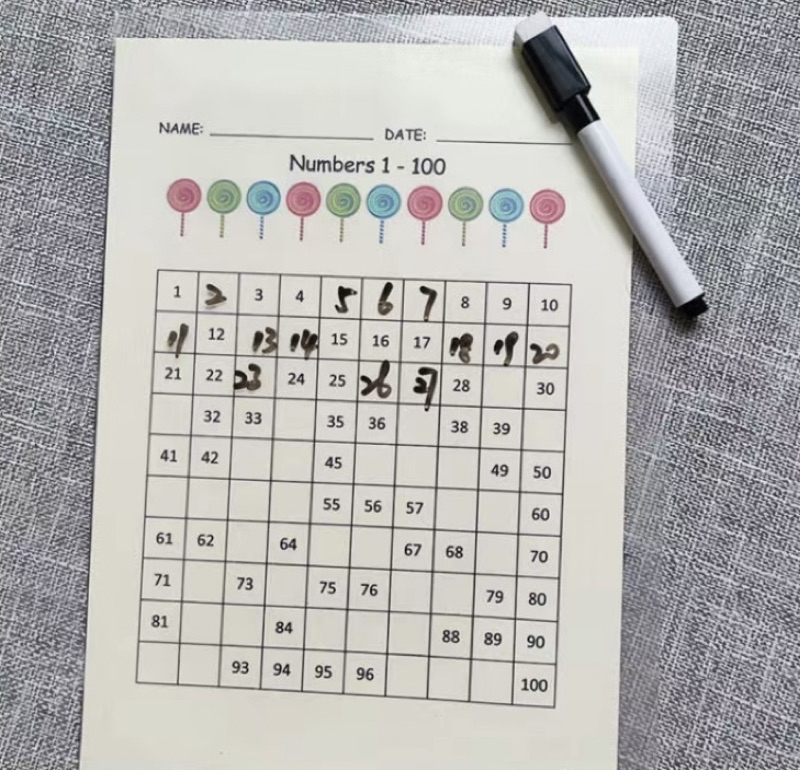 【兒童研習社】一年級百數表專項練習訓練數感練習數字順序認知邏輯專注力對應567歲學習001 | 蝦皮購物