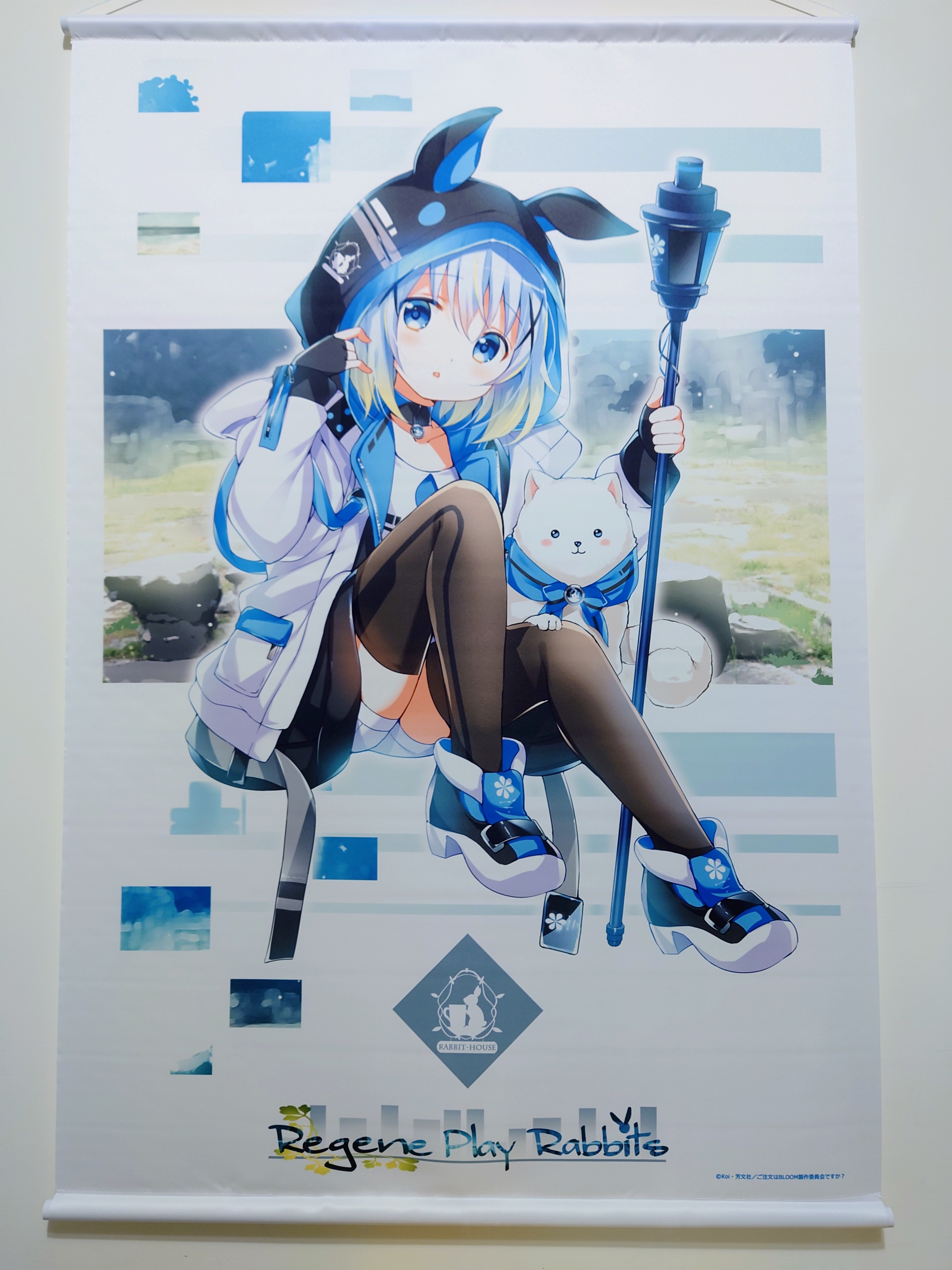 【點兔】日版 B1 掛軸 香風智乃 Regene Play Rabbits 周邊 請問您今天要來點兔子嗎 掛畫 智乃 | 蝦皮購物