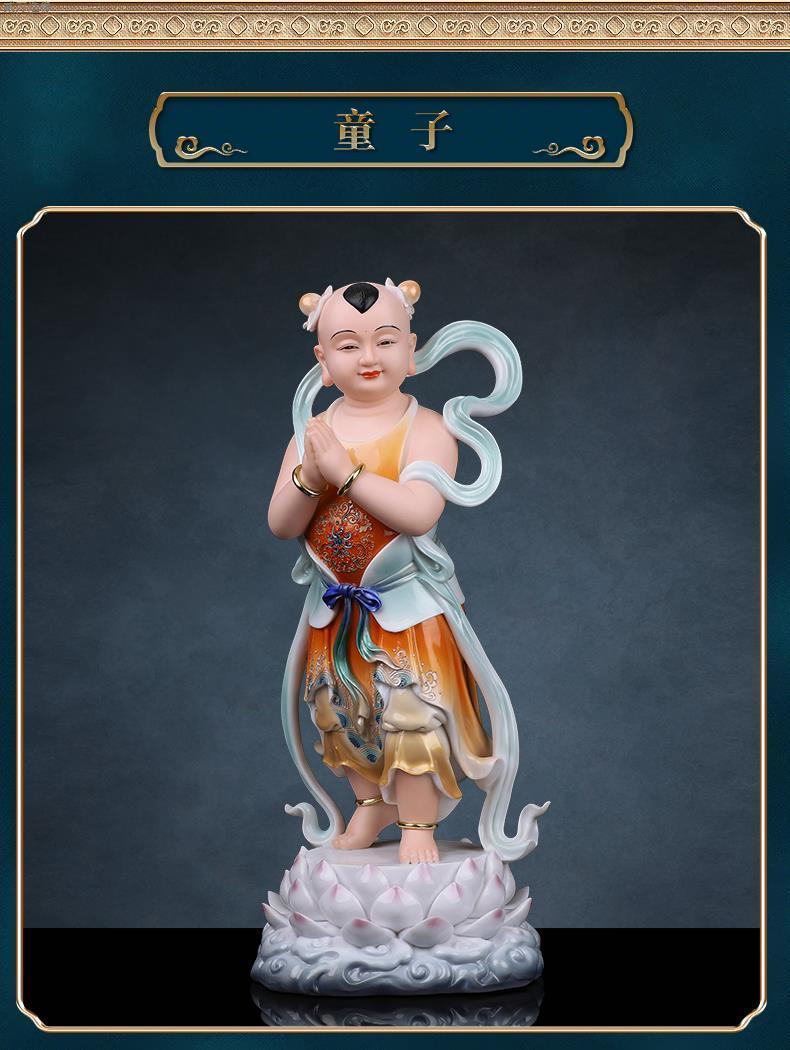 【美品】観世音菩薩   掛軸   仙涯　約181✕54cm   共箱付 Amazon.com: 纯铜观音菩萨佛像家用供佛摆件南海坐莲观世音菩萨