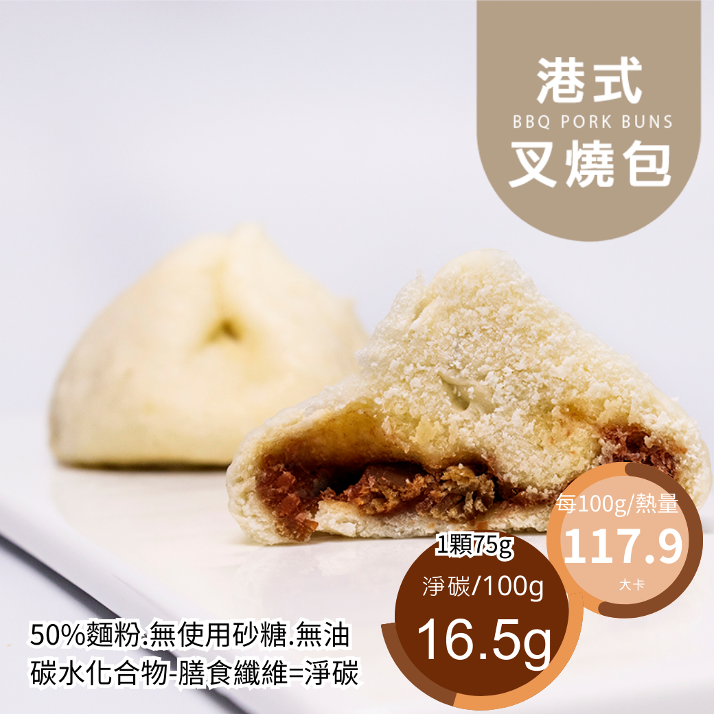 米林香 港式叉燒包 一入88大卡|淨碳12.5g 取代麵粉50% 港式點心 包子 | 蝦皮購物