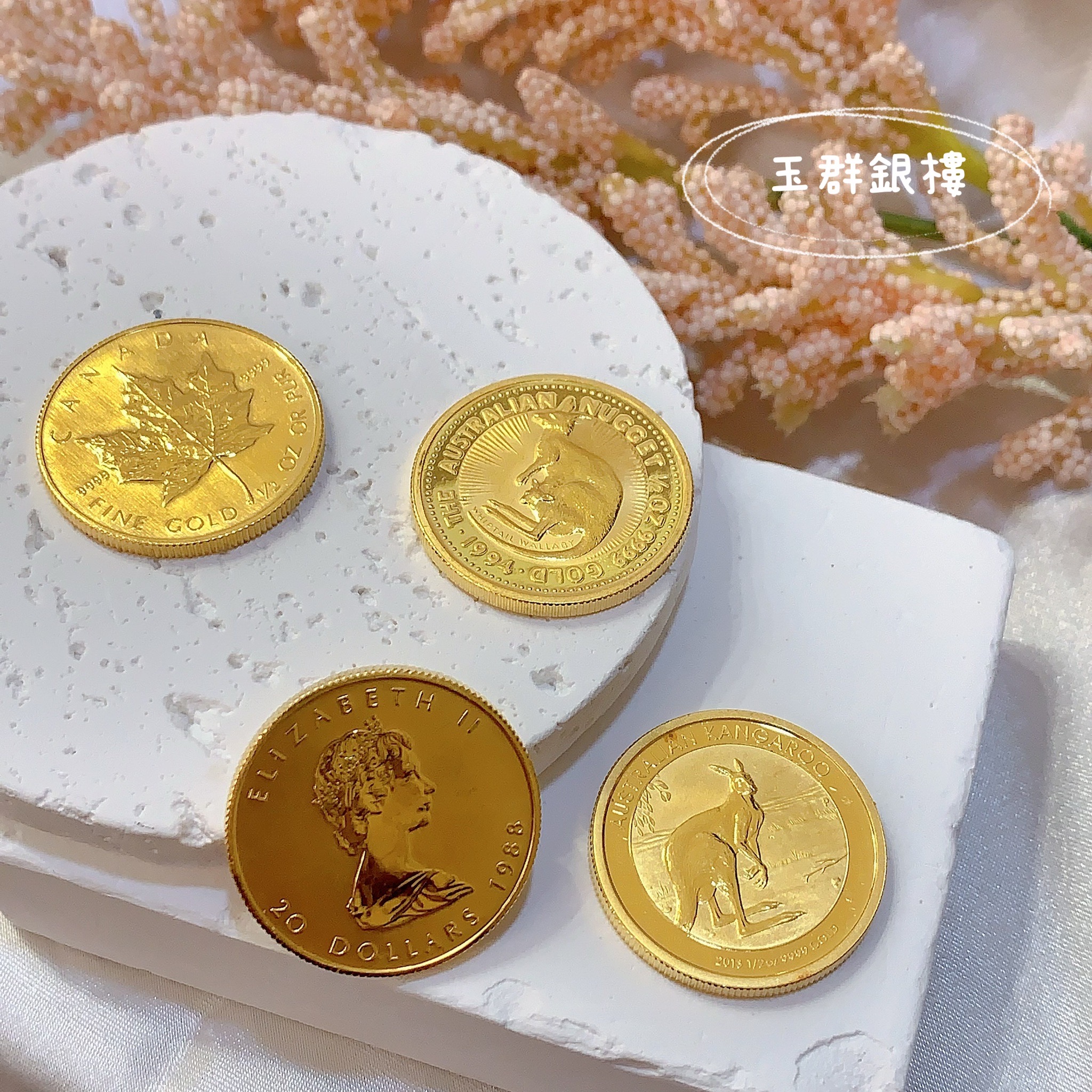 玉群銀樓💍可分期1/2oz盎司純金9999金幣4.15錢半盎司收藏投資