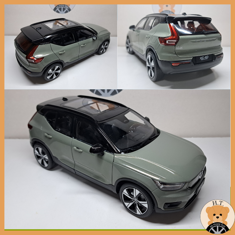 H.T.🚘 1/18 Volvo XC40 Recharge 純電富豪模型車SUV 休旅車