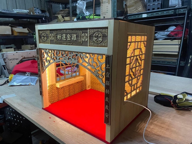 虎爺佛龕 金雞佛龕【宸品設計】佛具 佛桌 神尊 神桌 虎爺房 虎爺廟 神房 神龕 雷射雕刻 | 蝦皮購物