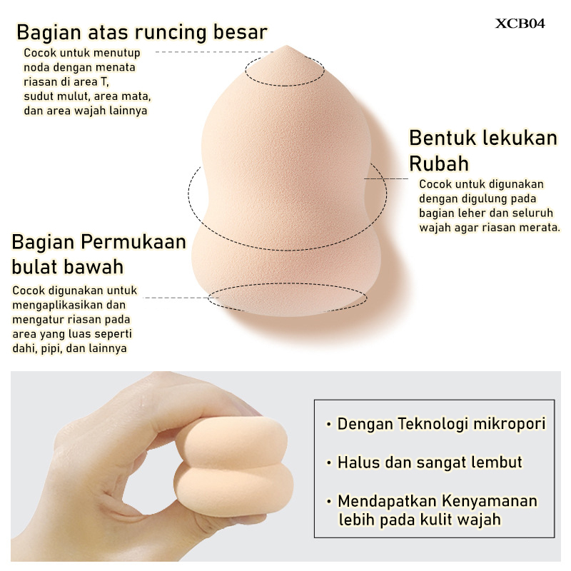 【BIG4】Foundation Alas bedak cair + spons riasan Sponge bb | 蝦皮購物