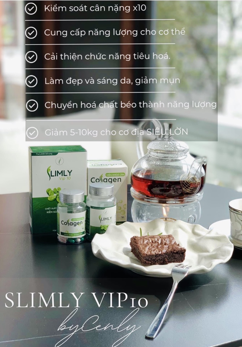 🍀SLIMLY VIP 10 CAFE XANH 🍀( Liệu trình 1 tháng 90v) | 蝦皮購物