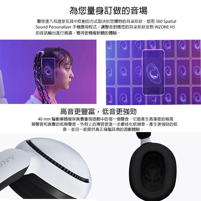 SONY WH-G500 INZONE H5 無線遊戲 電競耳機 | 蝦皮購物