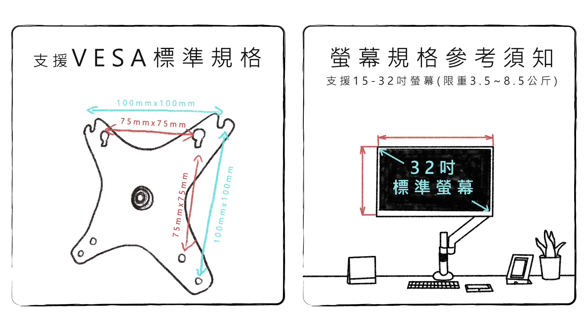 【aka】單螢幕氣壓伸縮支架組_白｜伸縮 懸掛 支架 支臂 顯示器 增高架 人體工學『福利品』 | 蝦皮購物