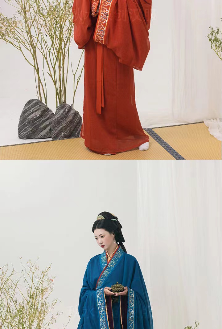 臺灣爆款 戰國袍 復原馬山楚墓 直裾漢服 拖尾大放量 直裾 曲裾 收腰顯瘦 清冷感 破碎氛圍感 改良漢服 漢服洋裝!01 | 蝦皮購物
